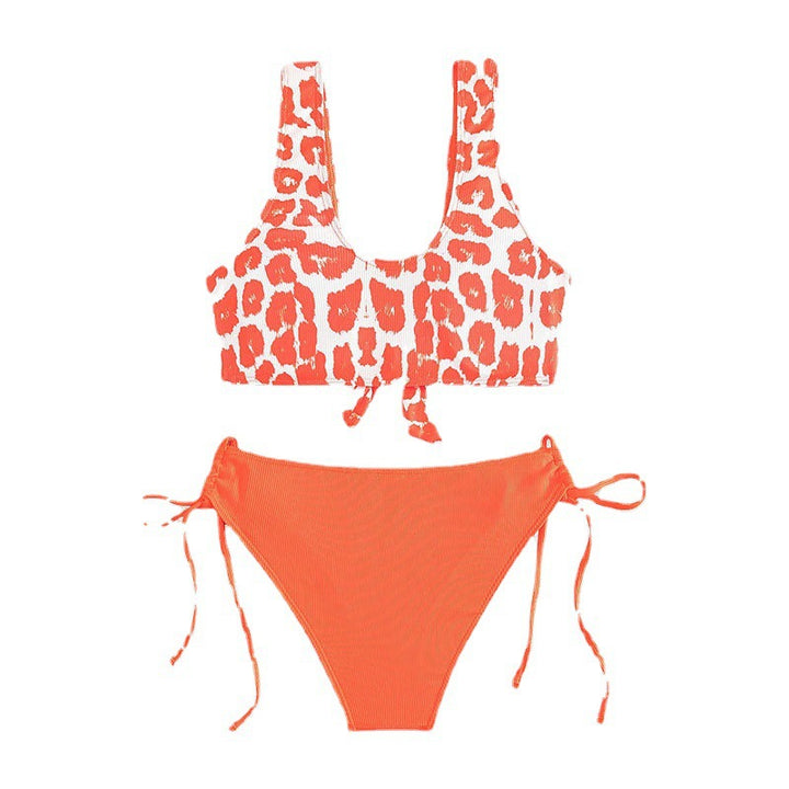 Women's triangle bikini with stylish animal motif and adjustable straps Mune Fashion