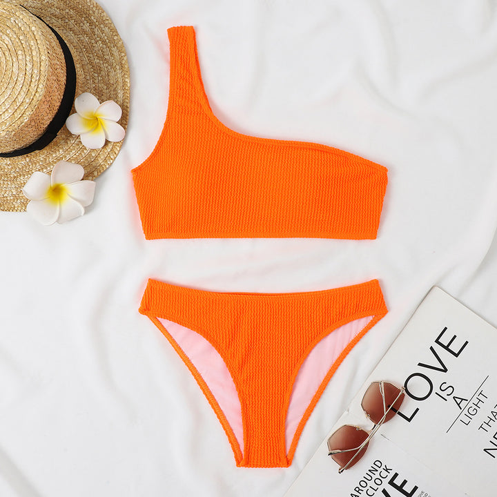 Women's triangle bikini with asymmetrical cut and exciting design Mune Fashion