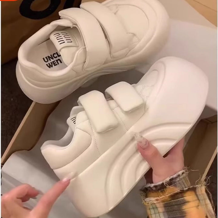 Women Sporty Platform Sneakers with Adjustable Velcro Mune Fashion