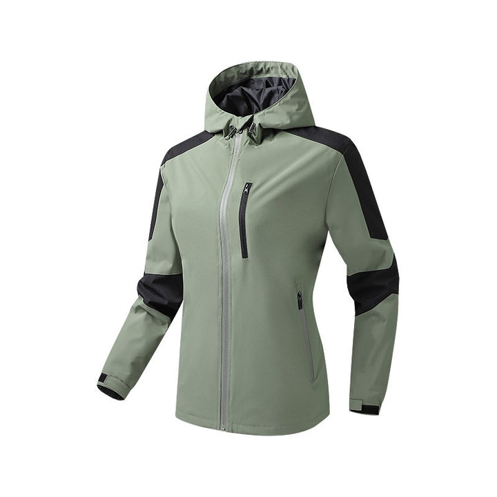 Men's Breathable Softshell-Hardshell Hybrid Jacket with Hood and Waterproof Zipper Pockets Mune Fashion