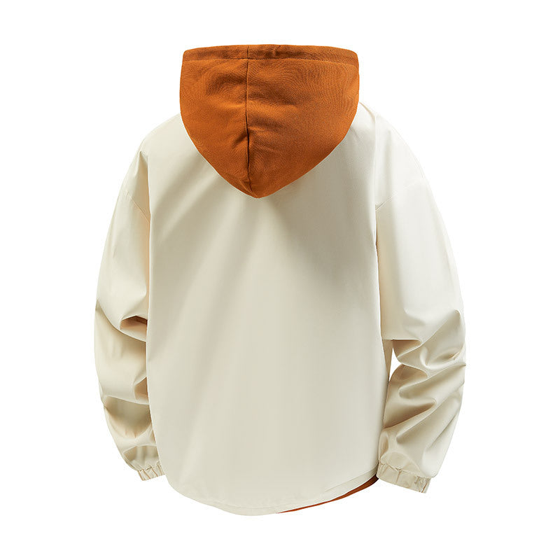 Men's sporty transitional jacket with hood Mune Fashion