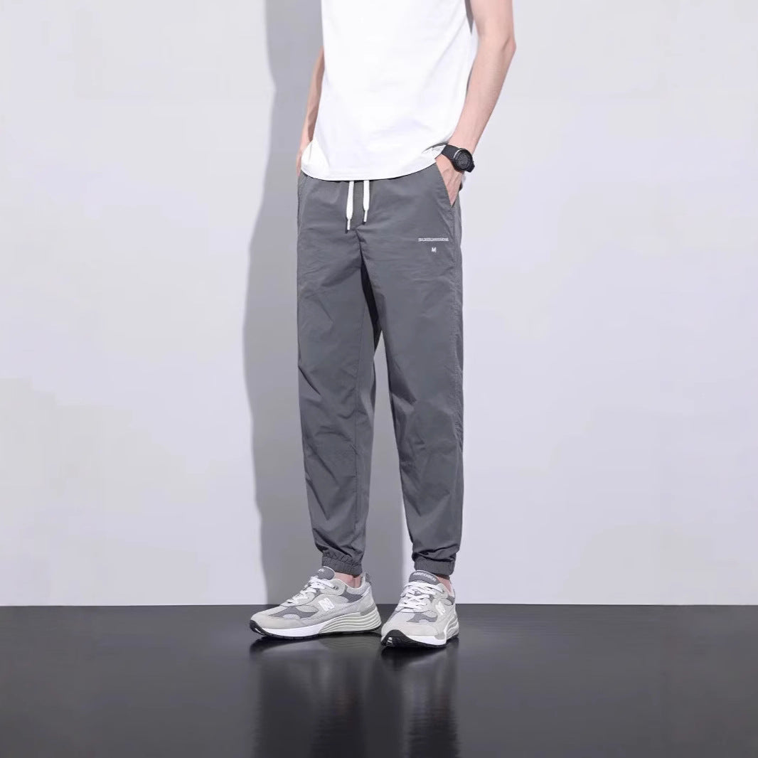 Men's Lightweight Sports Pants with Side Zipper Pockets Mune Fashion