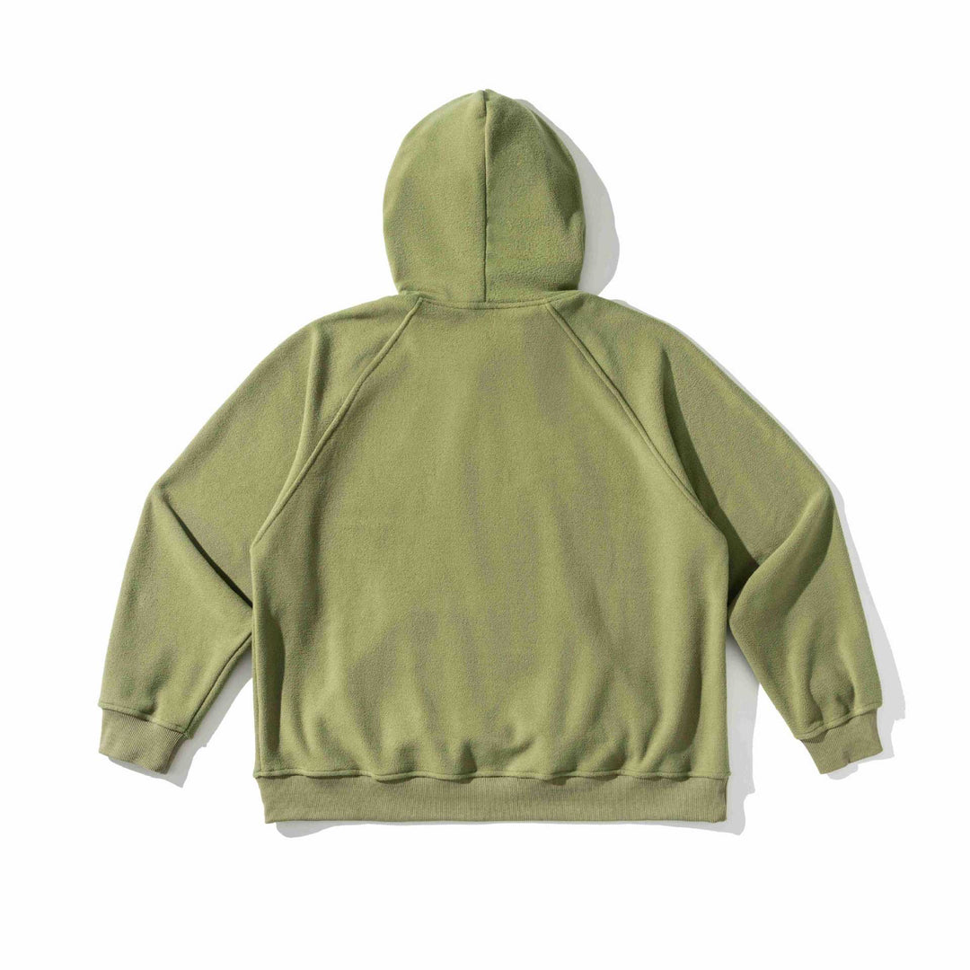 Unisex Loose-Fit Fleece Hoodie with Statement Embroidery Mune Fashion