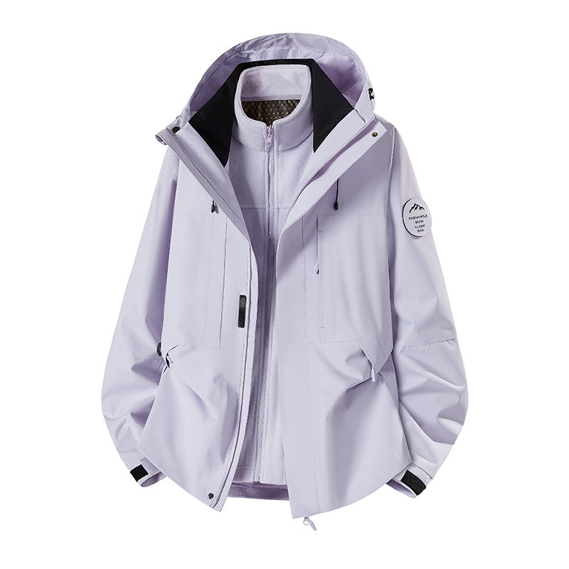 Men's Weatherproof Technical Softshell Trekking Jacket with Hood and Insulating Inner Insert Mune Fashion
