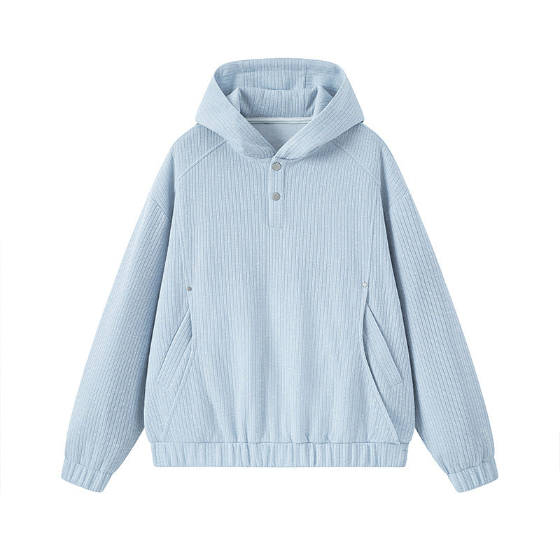 Women’s Fashionable Hooded Sweater with Button Details Mune Fashion