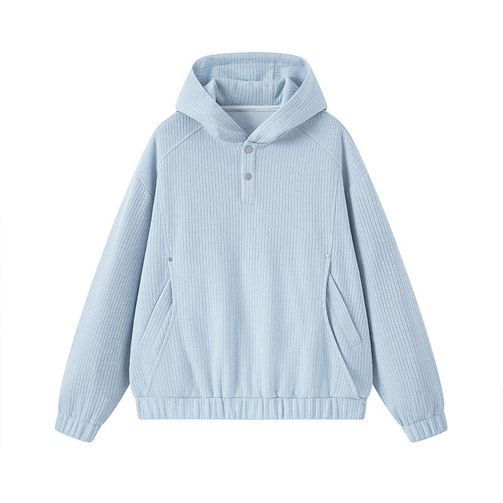 Women’s Fashionable Hooded Sweater with Button Details Mune Fashion
