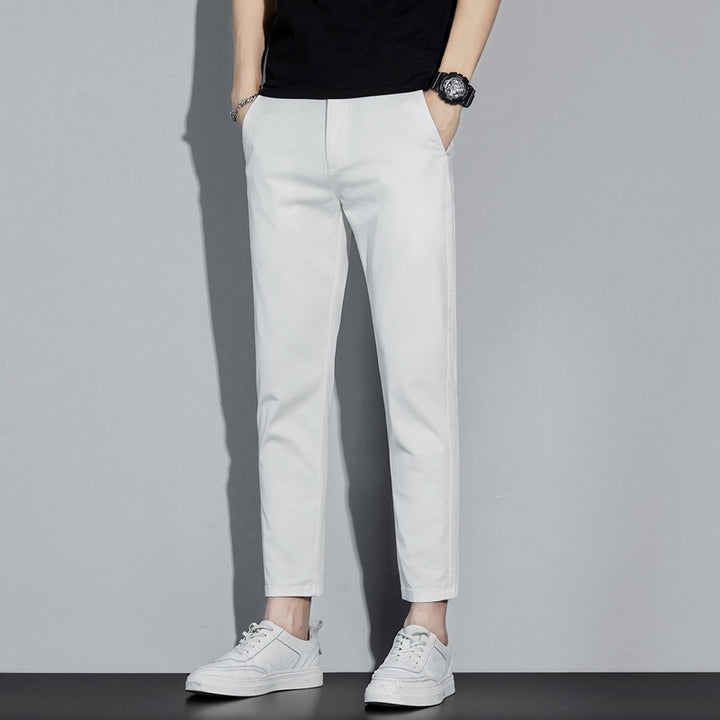 Men's elegantly cut casual pants with practical pockets Mune Fashion