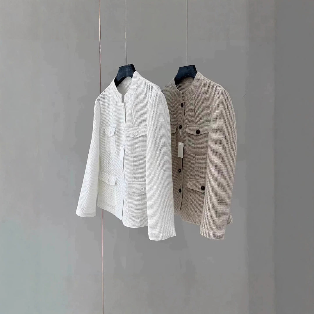 Women's Fashionable Jacket with Practical Pockets Mune Fashion