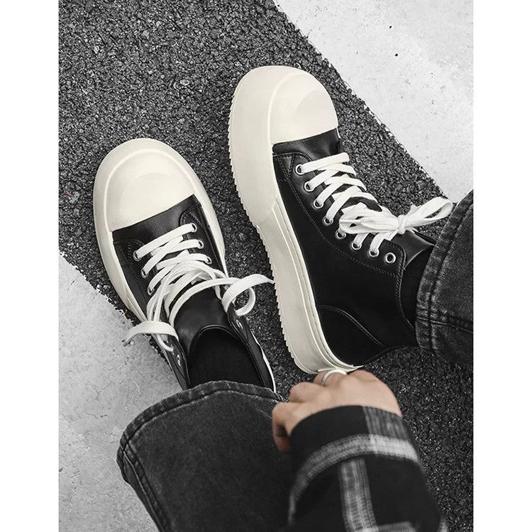 Ladies High Sneakers with Fashionable Platform and Robust Upper Material Mune Fashion