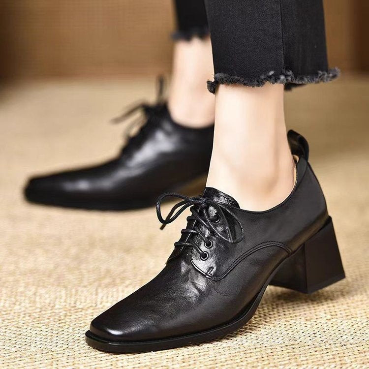 Ladies Elegant High Heels with Lacing Mune Fashion