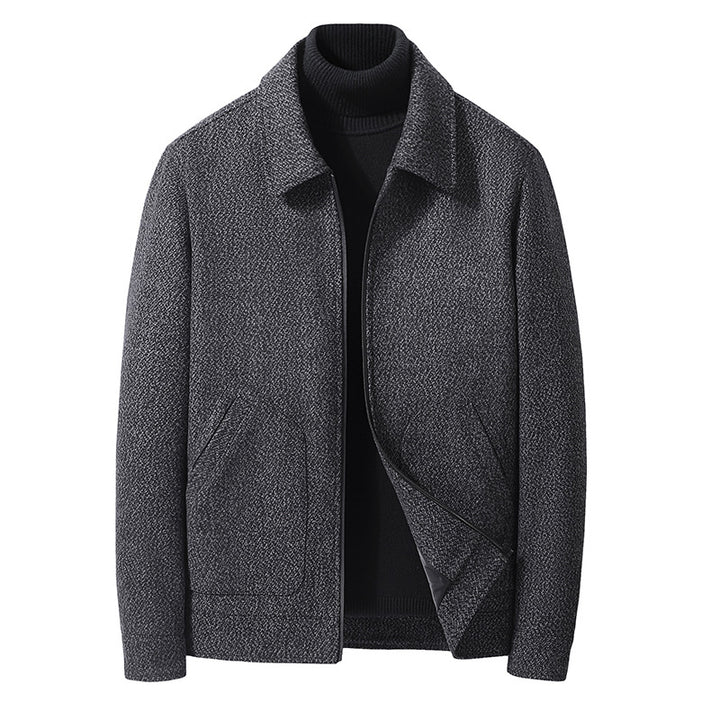 Men's Elegant Structured Transition Jacket with Shirt Collar and Softly Lined Interior Mune Fashion