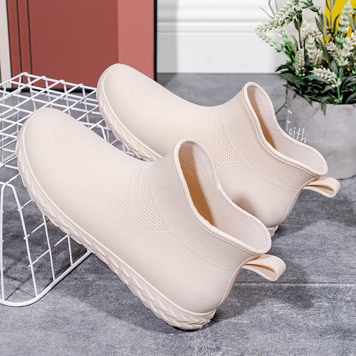 Women's Elastic Knit Slip-On Ankle Sneaker with Profilsole Mune Fashion