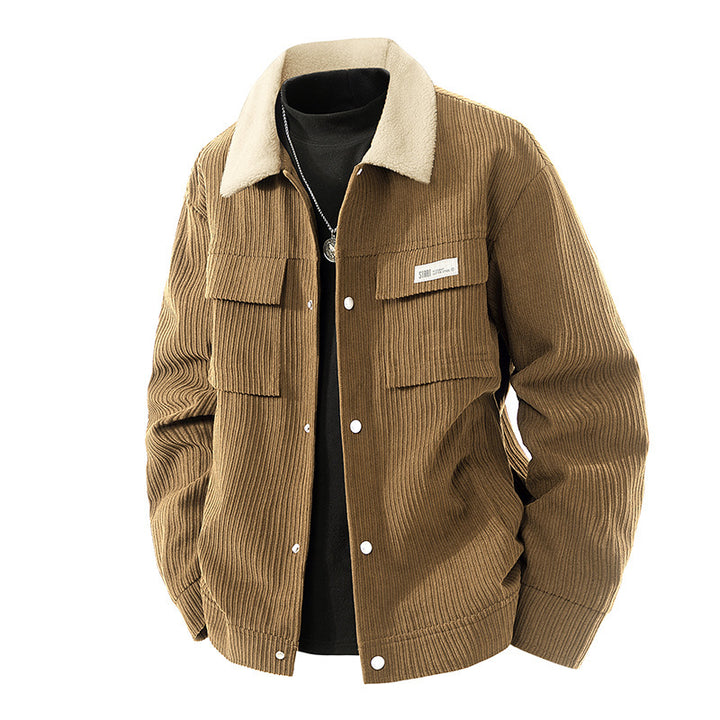 Men's cord jacket with teddy lining Mune Fashion