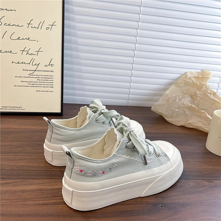 Ladies Trendy Casual Sneakers with Playful Ruffle Details and Cushioned Sole Mune Fashion
