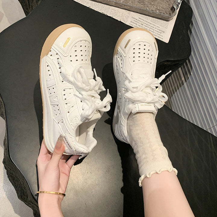 Women's Comfortable Casual Sneakers with Breathable Surface Texture and Flexible Sole Mune Fashion