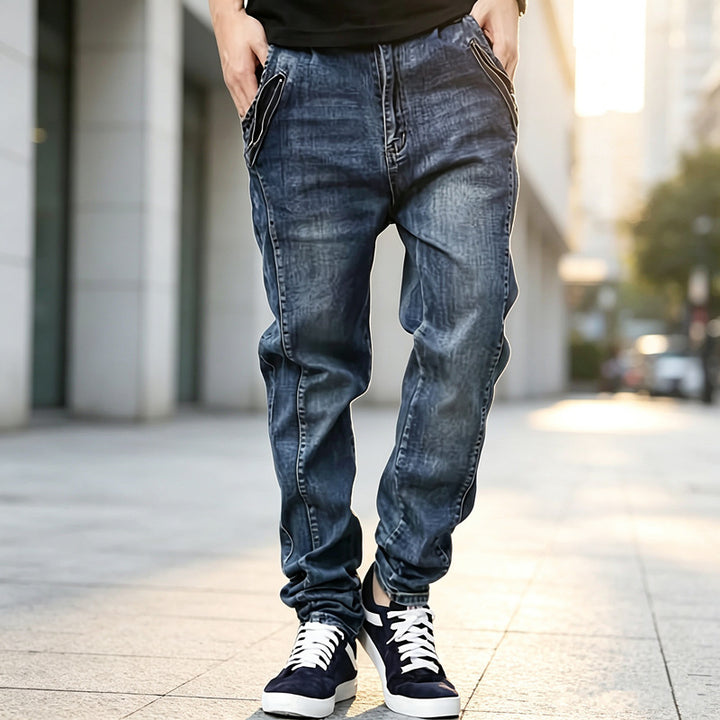 Men's Comfortable Cargo Jeans with Side Pockets Mune Fashion
