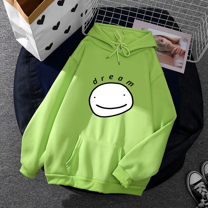 Women's oversized hoodie with kangaroo pocket and humorous comic print Mune Fashion
