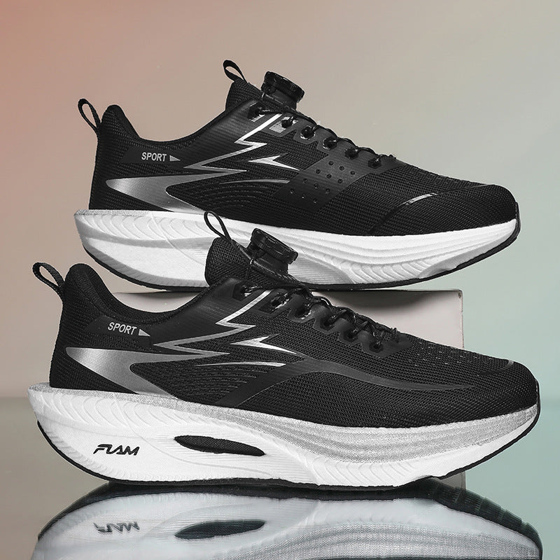 Men's cushioned road running shoe with reactive honeycomb midsole and quick-release Boa Mune Fashion