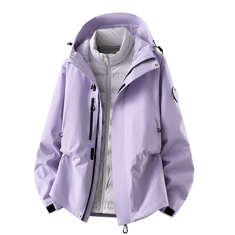 Men's waterproof outdoor jacket with removable fleece inner jacket Mune Fashion