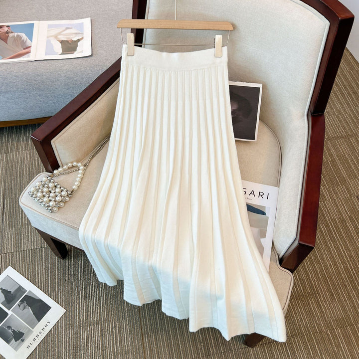 Women's Pleated Maxi Skirt with Elegant Design Mune Fashion