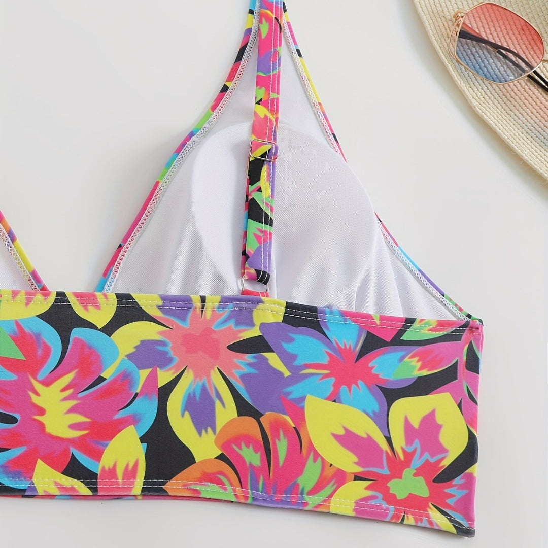 Women's Bikini Set with eye-catching floral design and comfortable cut Mune Fashion