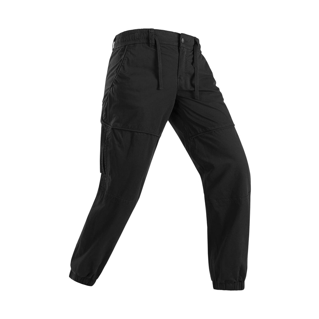 Herren Leichte Cargo-Jogginghose mit Tunnelzug, Kniepasse und elastischen Bündchen Mune Fashion