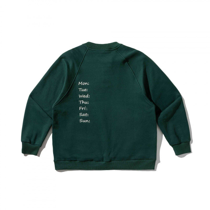 Unisex Oversize Sweatshirt with Henley placket, raglan sleeves and round hand pockets Mune Fashion