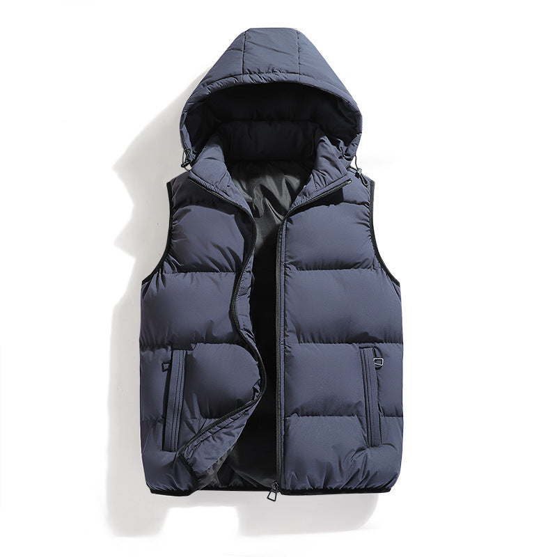 Women Light and heat-insulated padded vest with hood Mune Fashion
