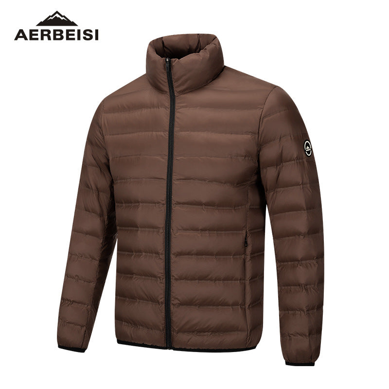 Men's ultralight quilted down jacket with stand-up collar Mune Fashion