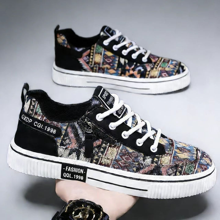 Unisex leisure sneakers with fashionable ethnic pattern Mune Fashion