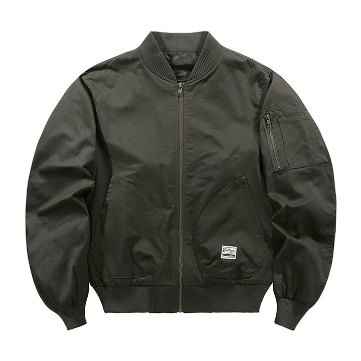 Men's Fashionable Bomber Jacket with Practical Pockets Mune Fashion