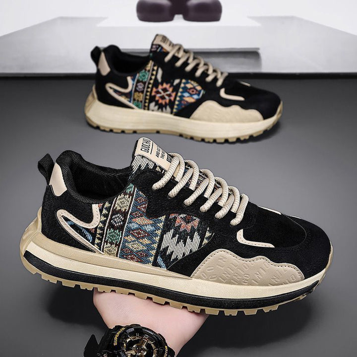 Women's sporty sneakers with unique textile design and cushioned sole Mune Fashion