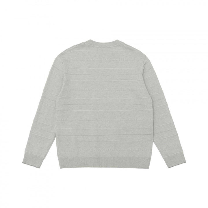 Unisex fine knit pullover with fine structured stripes, round neck and slightly oversized cut Mune Fashion