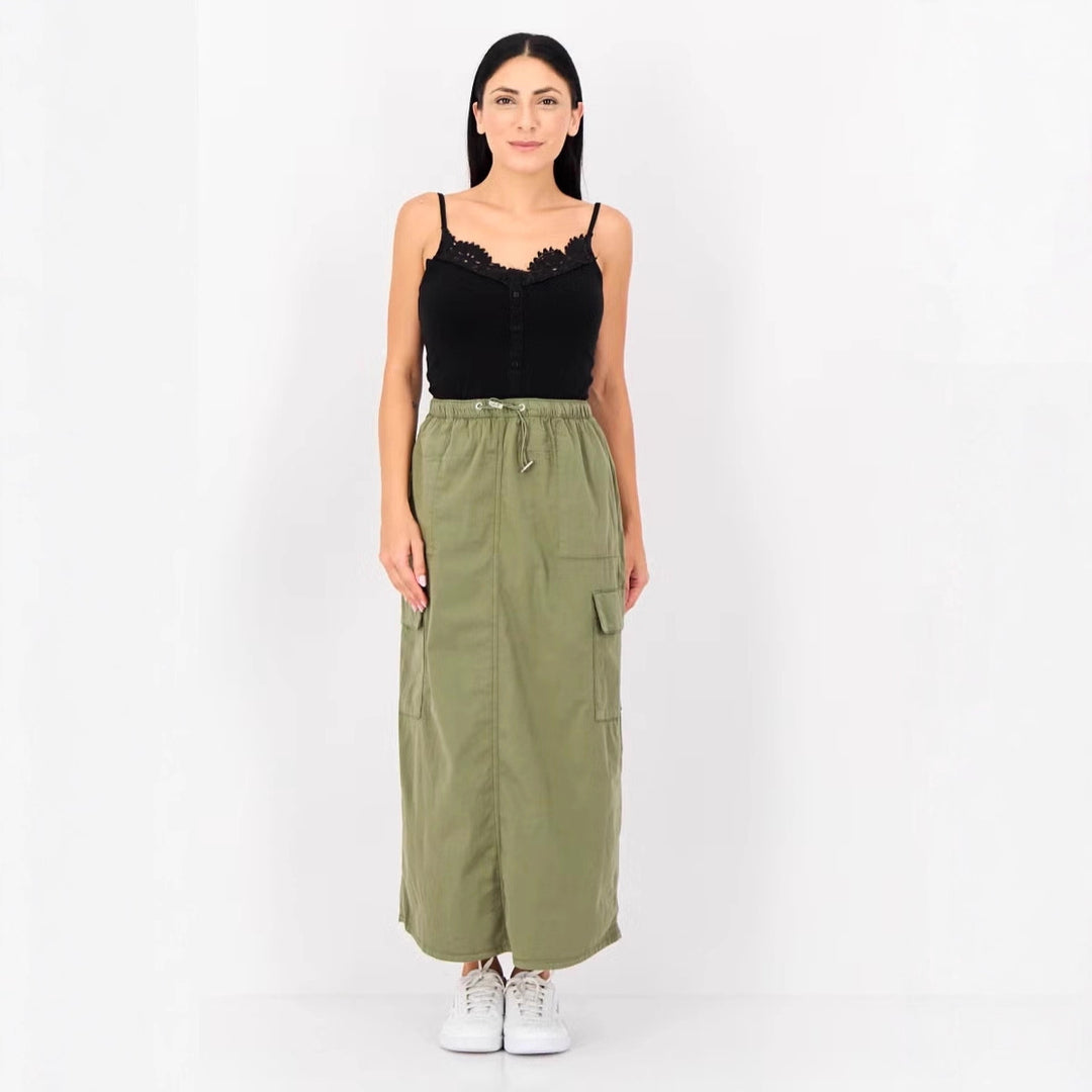 Women Fashionable Midi Dress with Pockets Mune Fashion