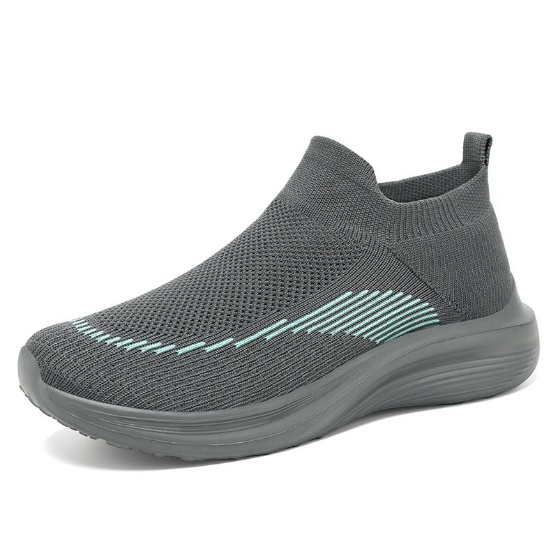 Women's nan ultra-lightweight knit-fit travel sneakers with ergonomic memory insole, elastic sock entry, and slip-resistant travel profile sole Mune Fashion