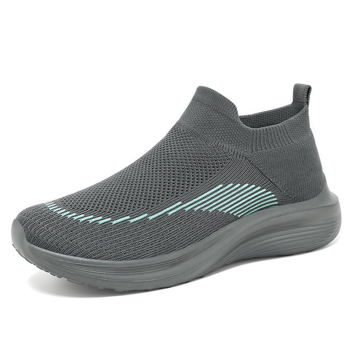 Women's nan ultra-lightweight knit-fit travel sneakers with ergonomic memory insole, elastic sock entry, and slip-resistant travel profile sole Mune Fashion