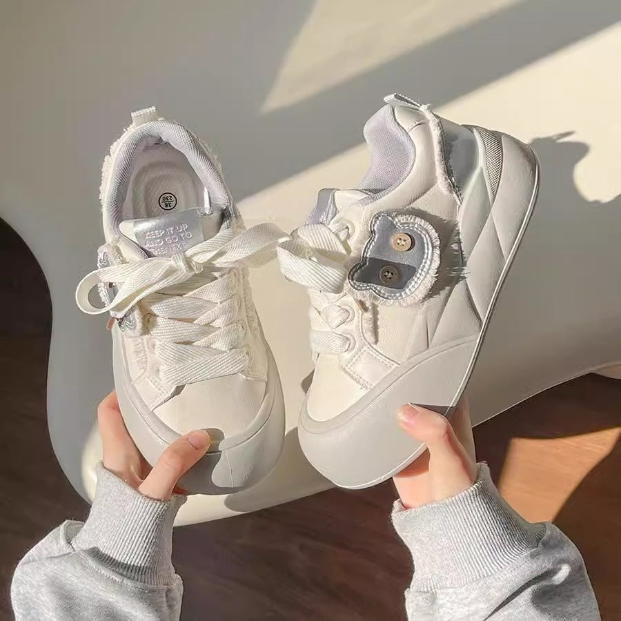 Ladies Trendy Sneakers with unique flower detail Mune Fashion