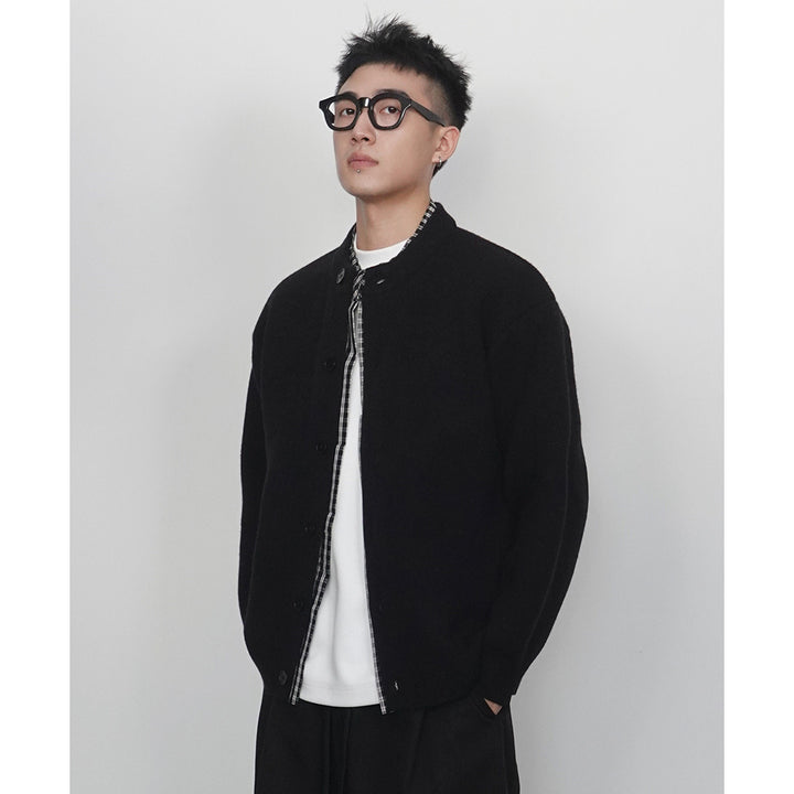 Men's Fashionable Cardigan with Button Closure Mune Fashion
