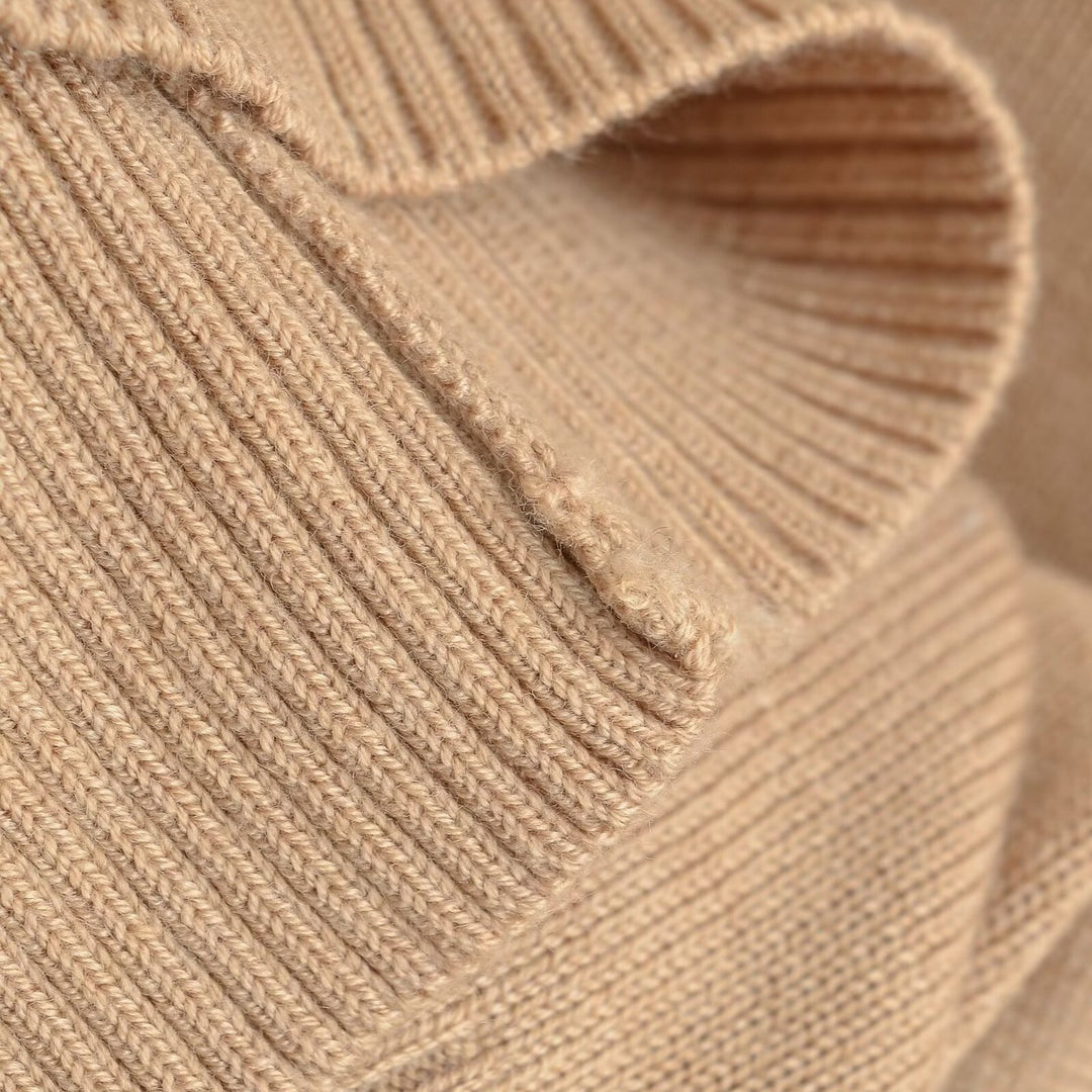 Women's Oversize One-Shoulder Pullover with Batwing Sleeves and Wide Ribbed Cuff Mune Fashion