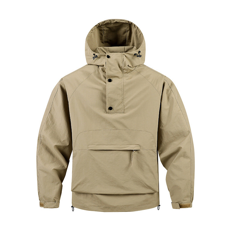 Men's Functional Outdoor Jacket with High Collar
