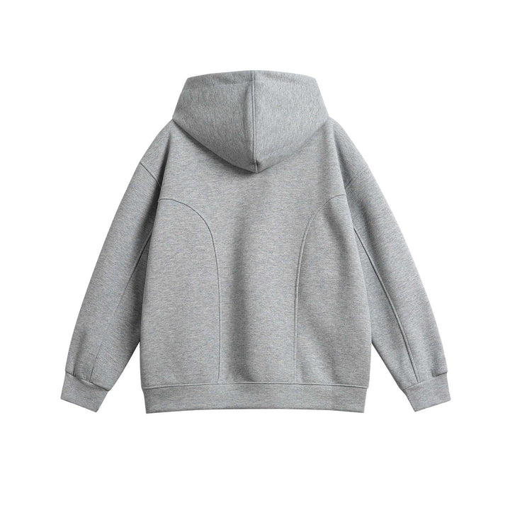 Unisex Oversize Hoodie with Snap Funnel and Seams Mune Fashion