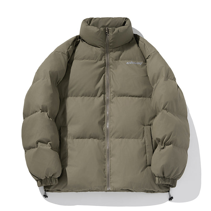 Unisex Classic cut quilted down look jacket with high stand-up collar and drawstring hem Mune Fashion