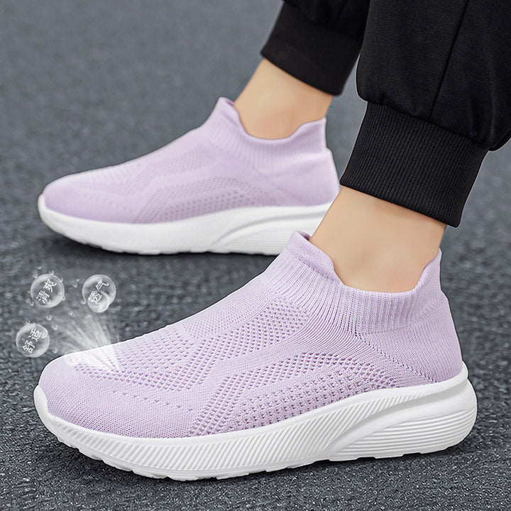 Unisex Breathable Knitted Slip-on Sneaker with Memory Footbed Mune Fashion