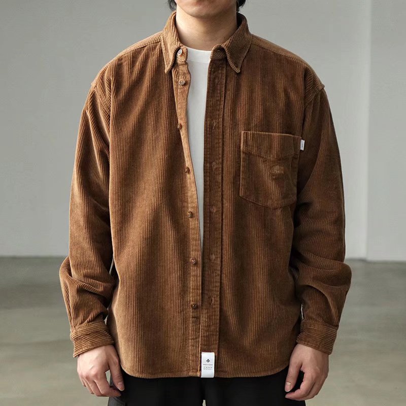 Men's Comfortable Cord Shirt Mune Fashion