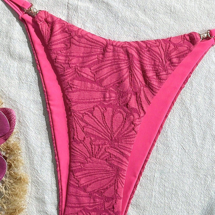 Women's triangle bikini with floral pattern and adjustable straps Mune Fashion