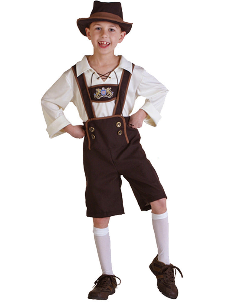 Boys' traditional costume with long blouse and suspenders Mune Fashion