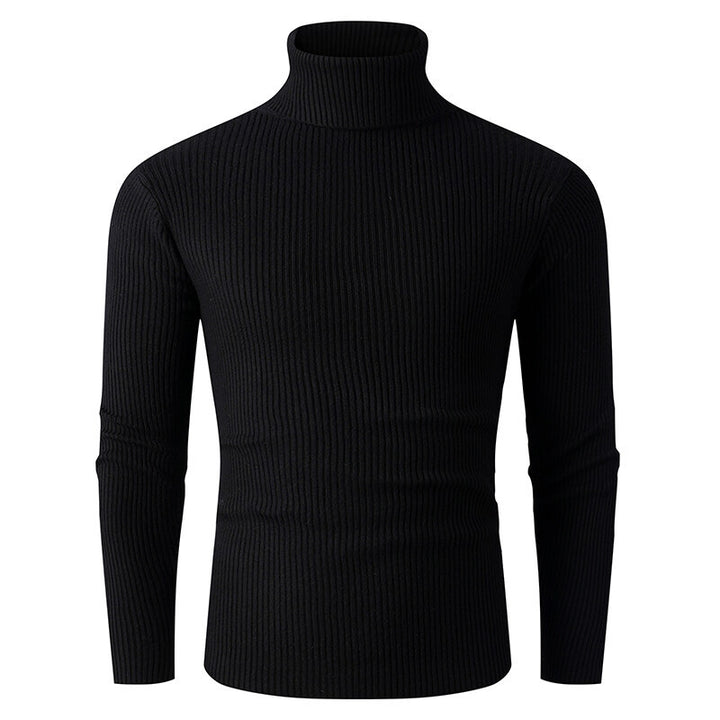 Men's tailored ribbed knit turtleneck sweater Slim Fit Mune Fashion
