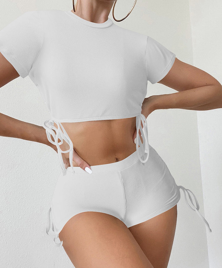 Women's Crop Top and Shorts Set Mune Fashion