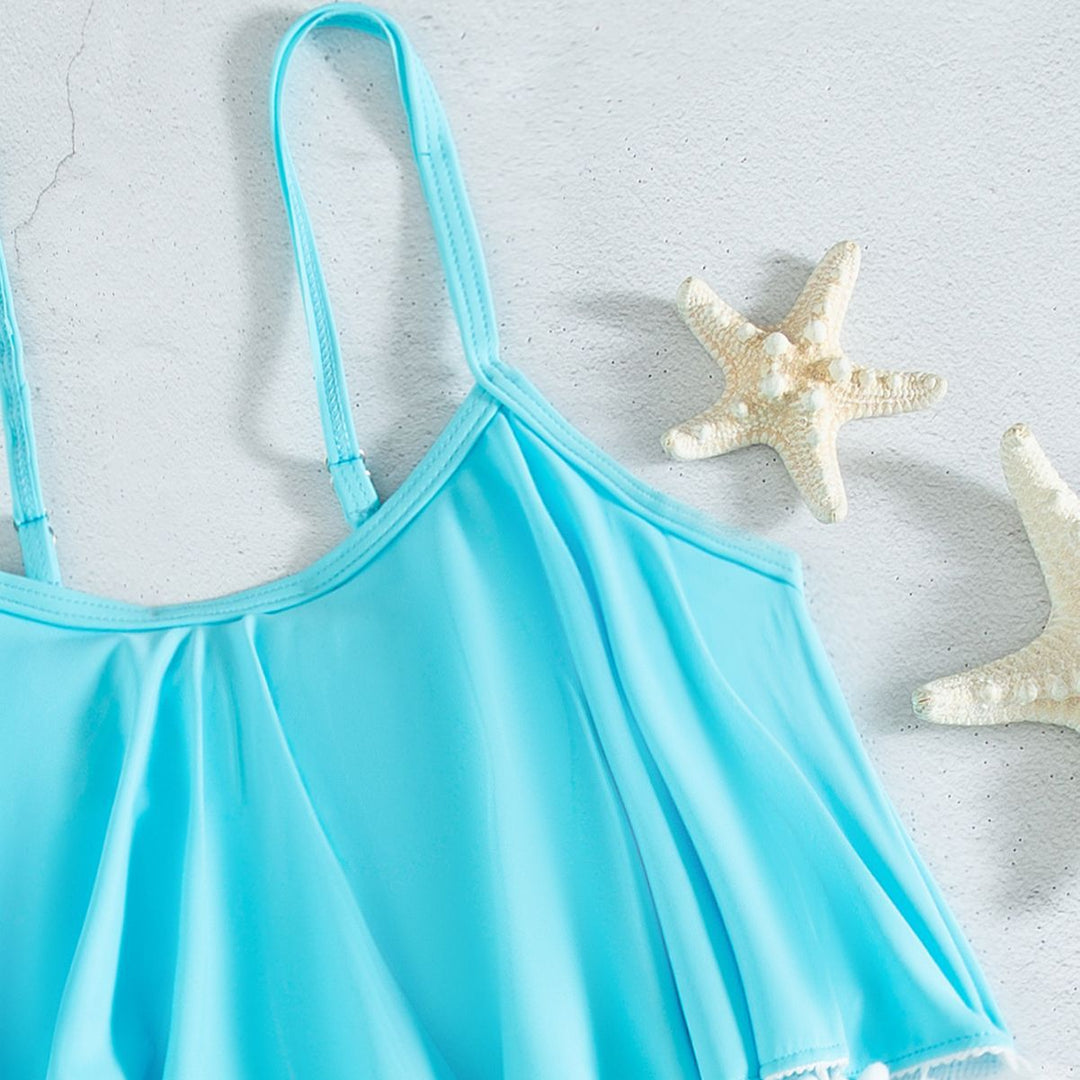 Women's bikini set with playful ruffle and high-cut pants Mune Fashion
