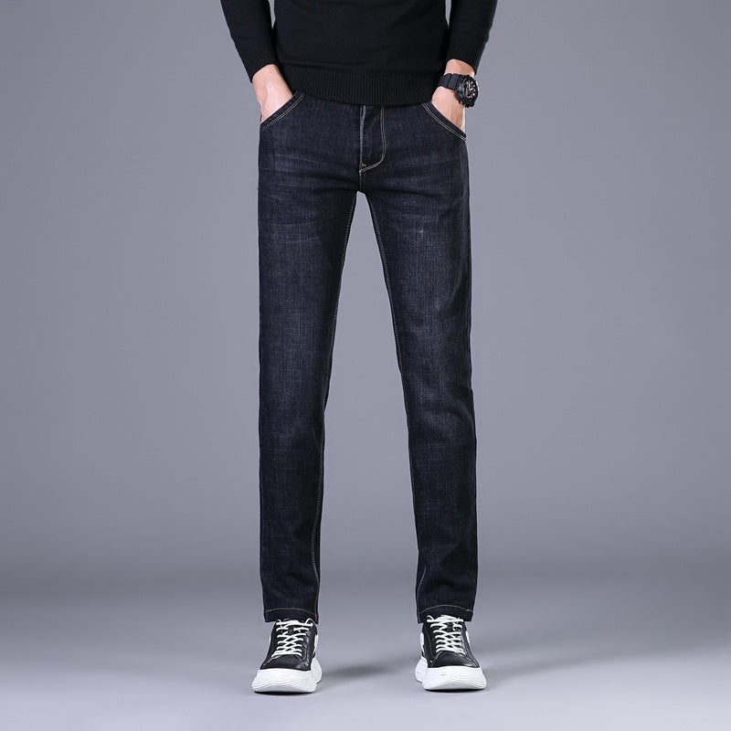 Women Elastic Slim-Straight Jeans with High Comfort Waistband Mune Fashion
